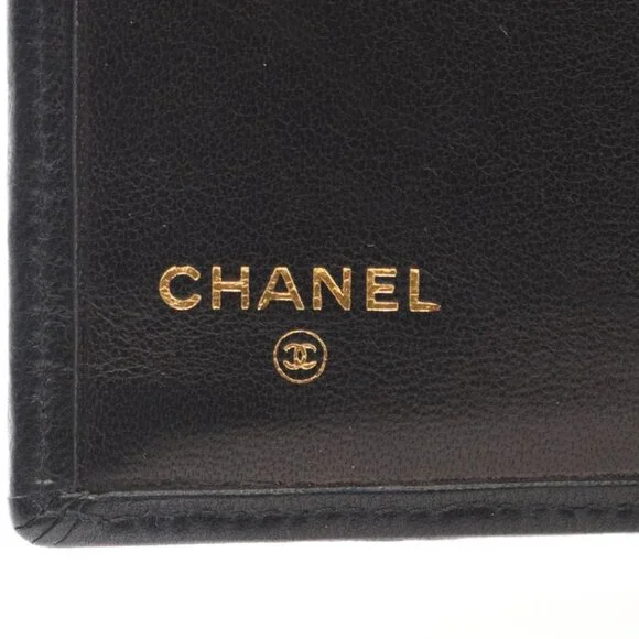 Chanel Bifold Wallet Bicolor Black Lambskin - Picture 5 of 12